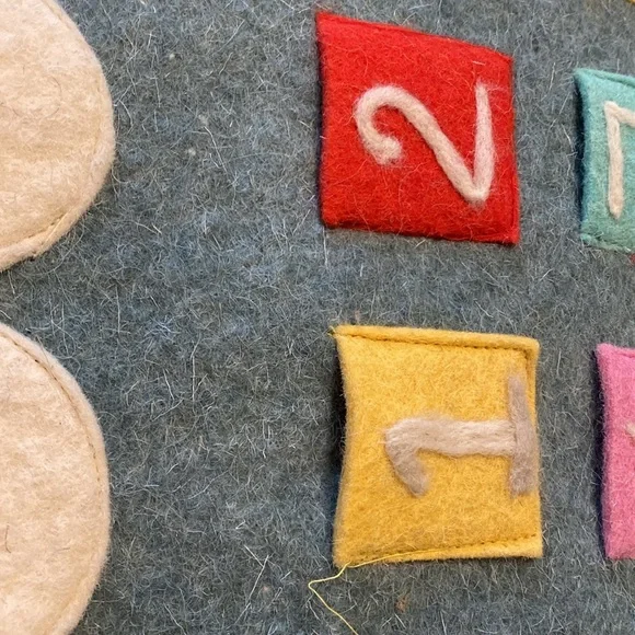 Wool Felt Count -Down / Advent Calendar Wall Hanging - Picture 3 of 7